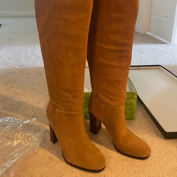 NEW Sam Edelman Camel Suede Boots - Picture 4 of 10